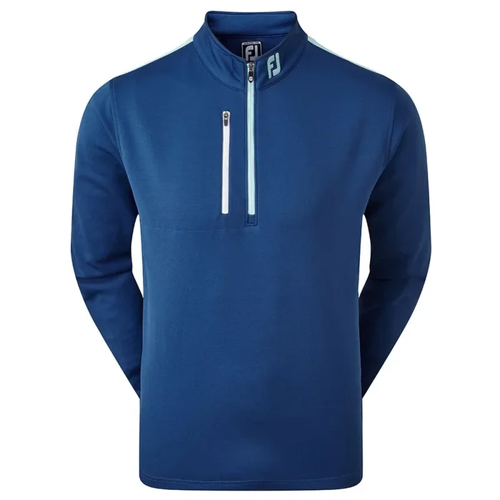 FootJoy Sleeve Stripe Chill-Out Pullover – Blue/Mint/White