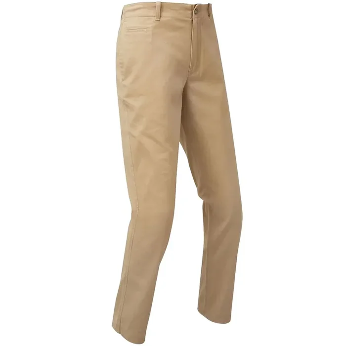 FootJoy Tapered Fit Chino Trousers – Tan