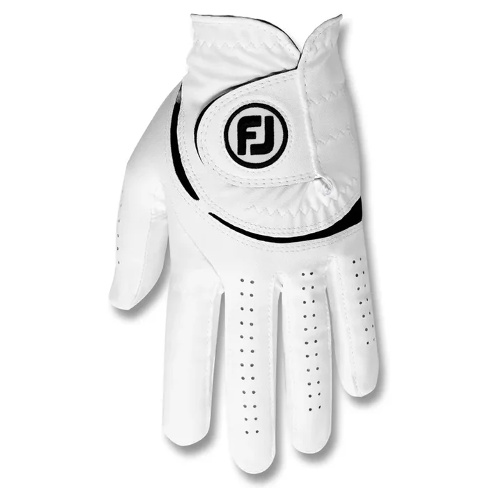 FootJoy WeatherSof Golf Glove White/Black – 24 Men