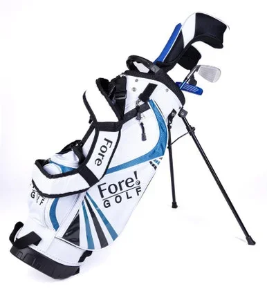 Fore! U-Light 4 Club Kids Golf Set for Ages 6-8 (kids 44-52″ tall) White/Blue