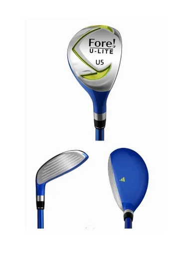 Fore! U-Lite Kids Golf Hybrid for Ages 6-8 (kids 44-52″ tall) Blue