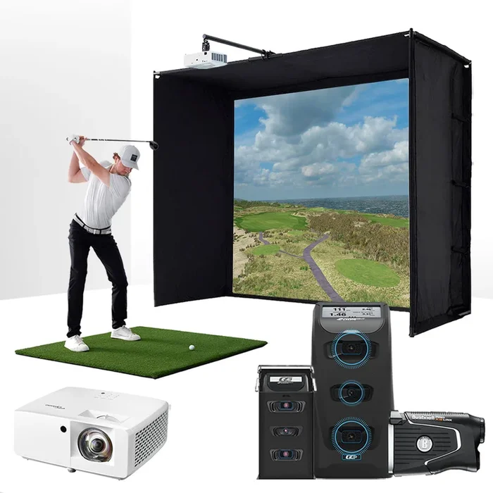 Foresight GC3S with PlayBetter SimStudio™ BYO (Build Your Own) Package – Custom Home Golf Simulator Studio Builder with Impact Screen, Enclosure, Optional Mats, Projector & More
