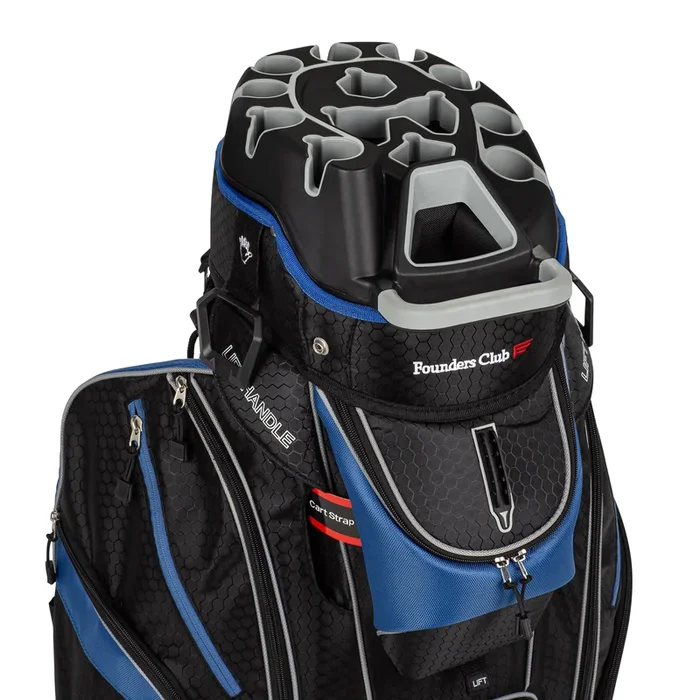 Founders Club 3rd Generation Premium Organizer 14 Way Golf Cart Bag – Blue