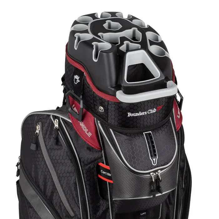 Founders Club 3rd Generation Premium Organizer 14 Way Golf Cart Bag – Charcoal
