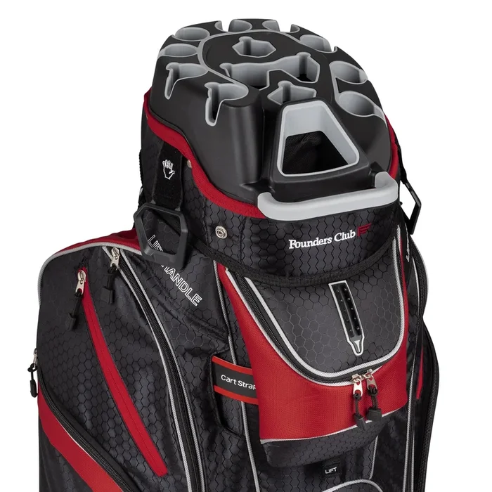 Founders Club 3rd Generation Premium Organizer 14 Way Golf Cart Bag – Red