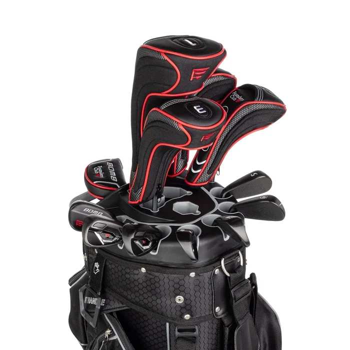 Founders Club Bomb Men’s Golf Club Set with 14 Way Organizer Golf Black Bag Right Hand