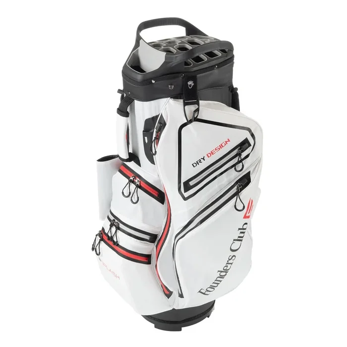 Founders Club Splash Waterproof Golf Cart Bag Ultra Dry for Rainy Days on The Golf Course Light Weight 14 Way Full Length Divider and Rain Hood
