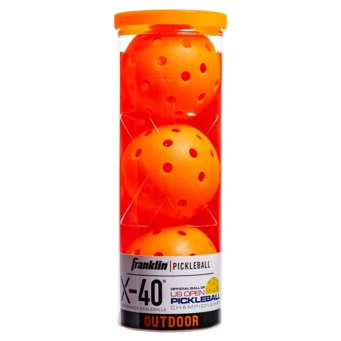 Franklin Pickleball X-40 Outdoor 3 Pack Lava New