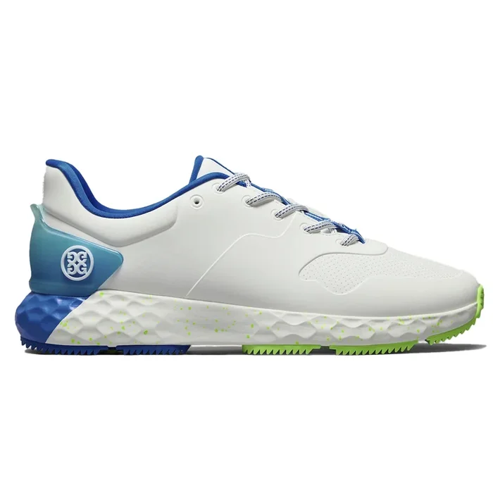 G/Fore Men’s MG4+ Stippled Golf Shoe – Snow/ Acid Lime