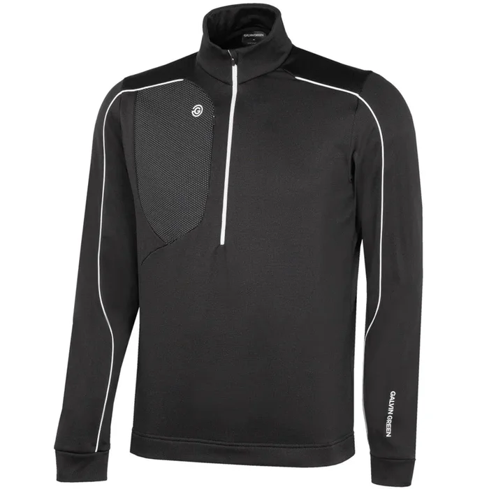 Galvin Green Dave 1/4 Zip Pullover – Black/White