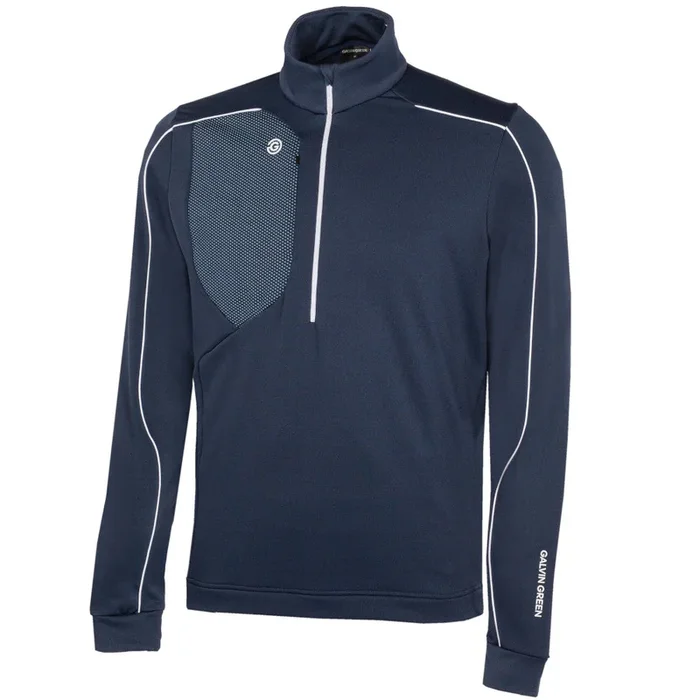Galvin Green Dave 1/4 Zip Pullover – Navy/White