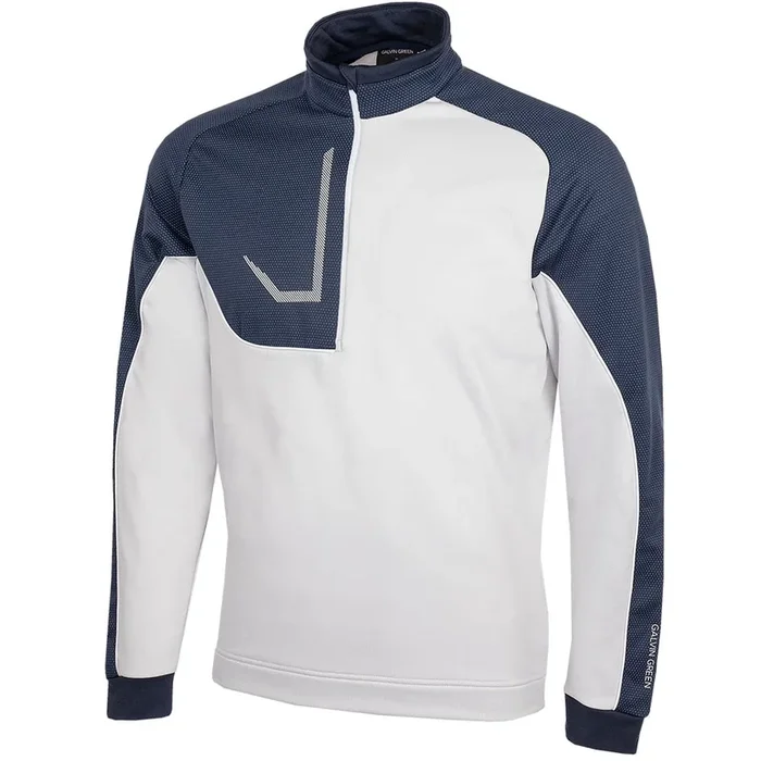 Galvin Green Daxton 1/2 Zip Insula Pullover – Navy/Cool Grey/White