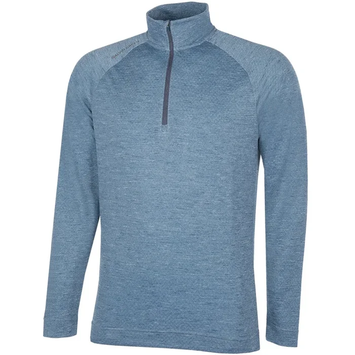 Galvin Green Dion 1/4 Zip Pullover – Blue Melange