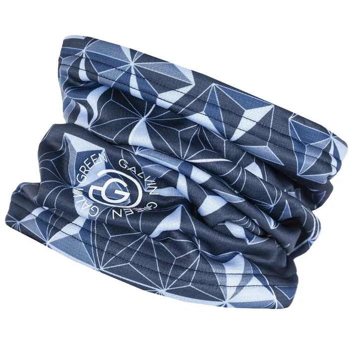 Galvin Green Dragan Insula Snood – Navy/Blue Bell/White