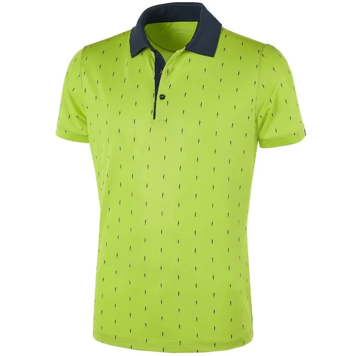 Galvin Green Mayson Ventil8+ Polo Shirt – Lime/Navy