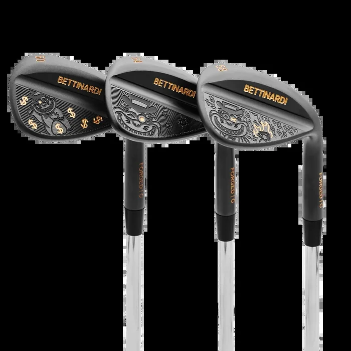 Gangster Cat Black PVD HLX 6.0 Wedge Set (50°, 54°, 58°)