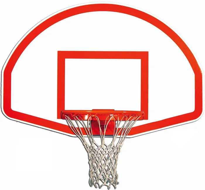 Gared Rust-Resistant Fan-Shape Unmarked Aluminum Basketball Backboard