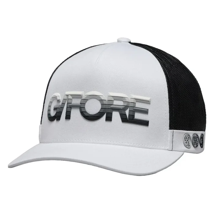 Gfore 3D Ombre G/Fore Cotton Twill Trucker Golf Cap Snow – SP25 Men