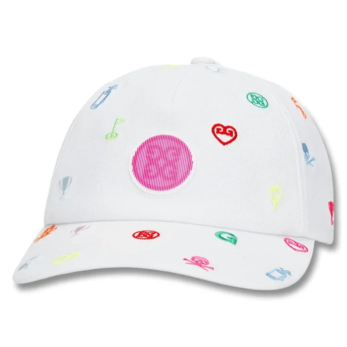 Gfore Embroidered Icon Stretch Twill Golf Cap Snow – FA24 Men