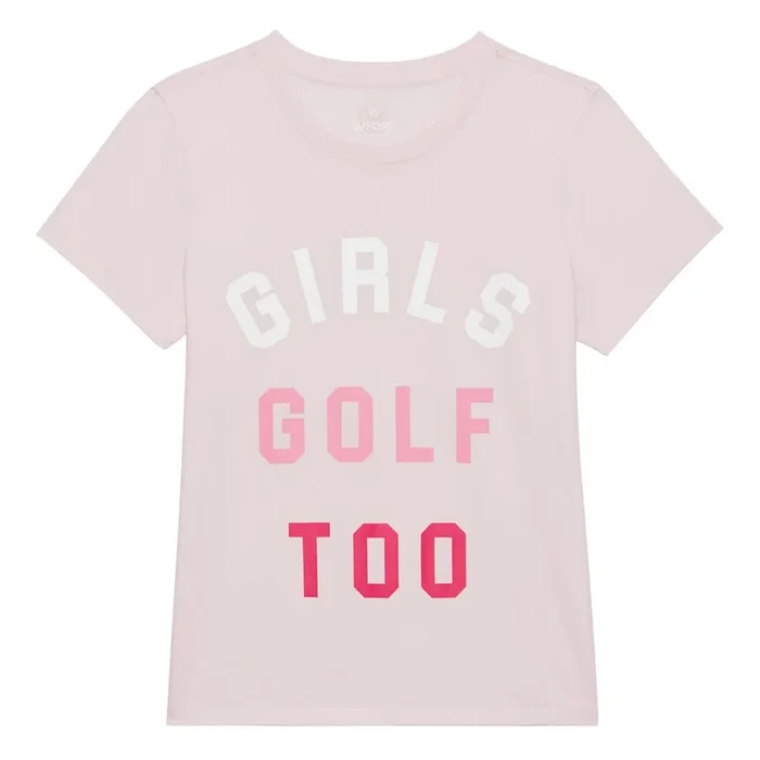 Gfore Girls Golf Too Cotton Tee Golf T-Shirt Blush – 23 Women