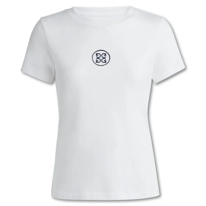 Gfore Gradient Apres Cotton Golf T-Shirt Snow – 23 Women