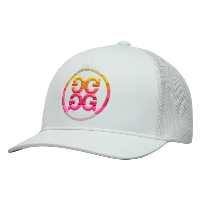 Gfore Gradient Circle G’s Cotton Twill Trucker Golf Cap Snow – SP25 Women