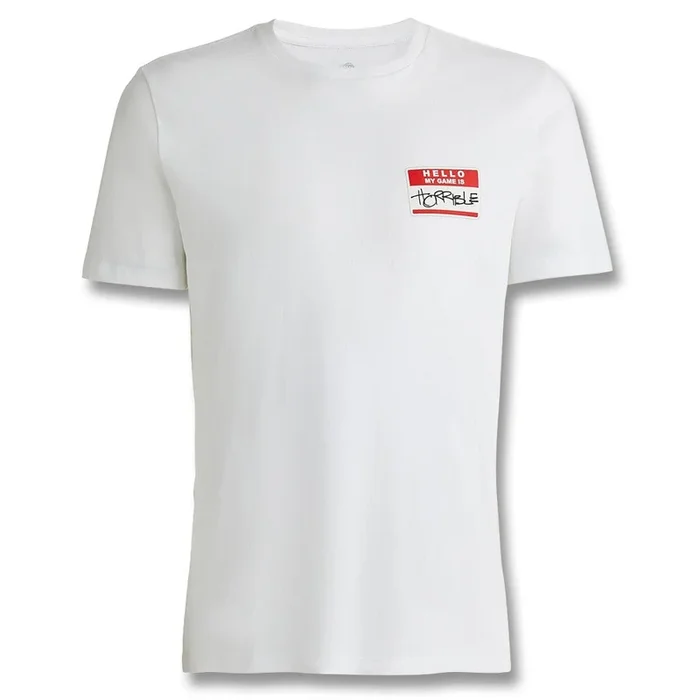 Gfore Hello My Name Is Cotton Tee Golf T-Shirt Snow – 23 Men