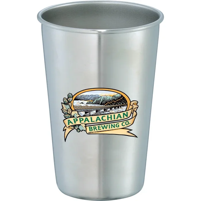 Golf Growl Stainless Pint Glass 16oz