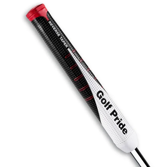 Golf Pride Reverse Taper Round Medium Putter Grip – Black/White/Red