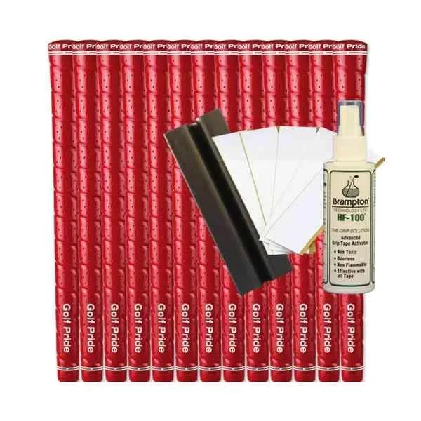 Golf Pride Tour Wrap 2G Standard Red (13pcs + Golf Grip Kit)