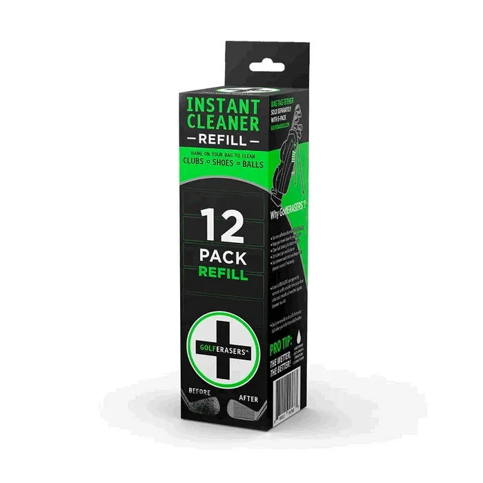 GolfERASERS Golf Cleaners – 12-Pack REFILL