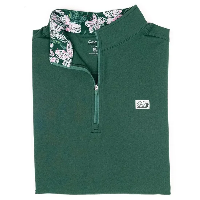 GoodGood Golf Blades Q-Zip Golf Pullover Sunday Green – SP24 Men
