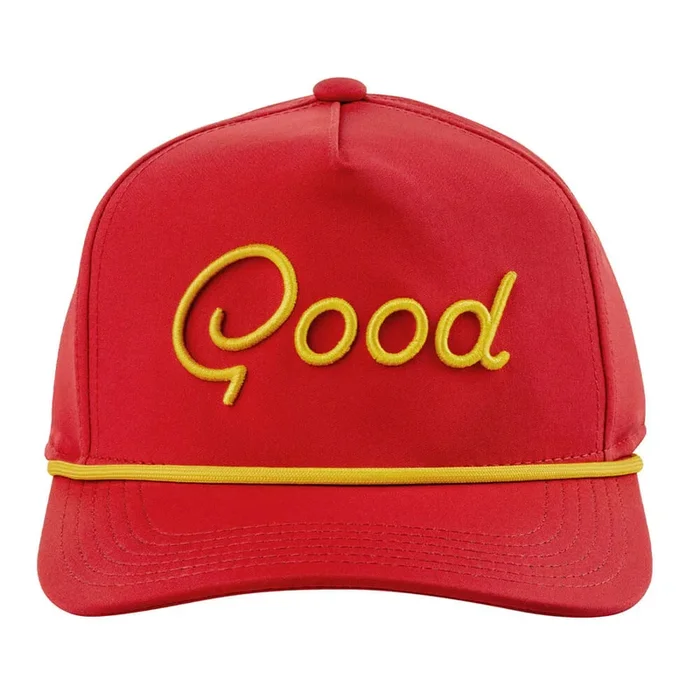 GoodGood Golf Figueroa Rope Golf Cap Red/Yellow – FA25 Men