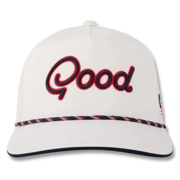 GoodGood Golf Livin’ The Dream Rope Golf Cap White – 24 Men