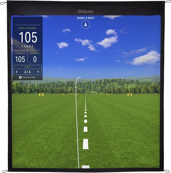 GoSports Golf Simulator Impact Screen – Choose 6.5 ft x 7 ft or 9 ft x 7 ft