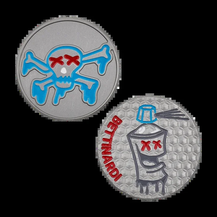 Graffiti Poison Skull & Bones Ball Marker
