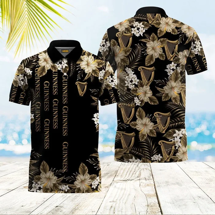 Guinness Yellow Hibiscus Polo Shirt – Fanshubus.com