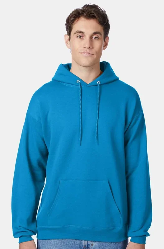 Hanes Hooded Sweatshirt – P170 Black & Blues Fully Printed with Your Logo