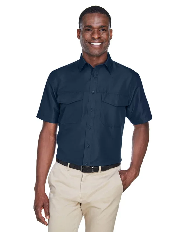 Harriton Men’s Key West Short-Sleeve Performance Staff Shirt