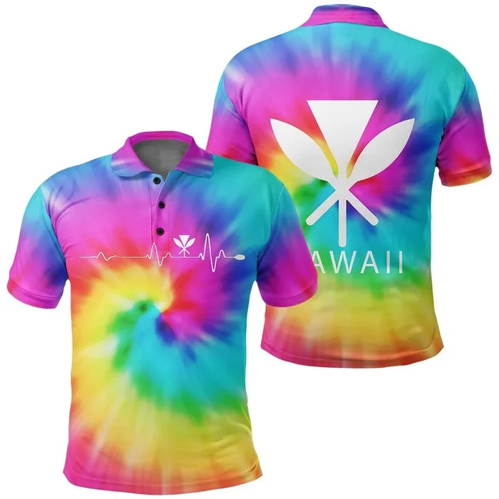 Hawaiian Kanaka Polo Shirt Tie Dye- For men and women – Fanshubus – Fanshubus.com