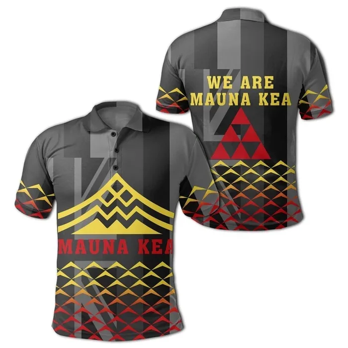 Hawaiian Mauna Kea Polo Shirt Triangle Style- For men and women – Fanshubus – Fanshubus.com