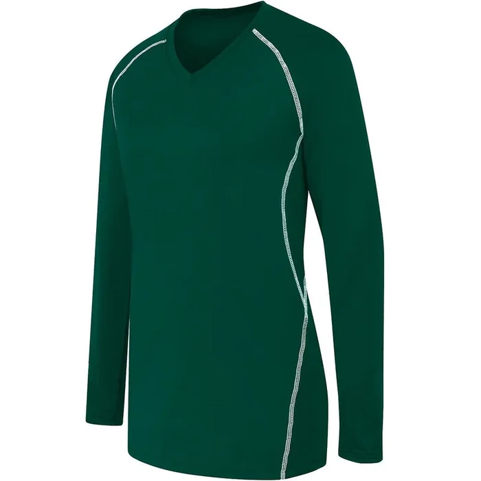 HighFive Girl’s Long Sleeve Solid Volleyball Jersey