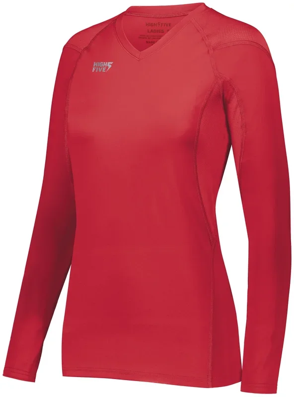 HighFive Girl’s TruHit Long Sleeve Volleyball Jersey
