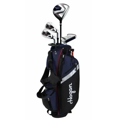 Hogan Golf FTS 4 Club Junior Golf Set Ages 6-8 (kids 45-54″ tall) Blue