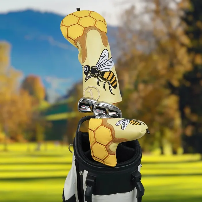 Honeybee Driver and Blade Putter Golf Headcover