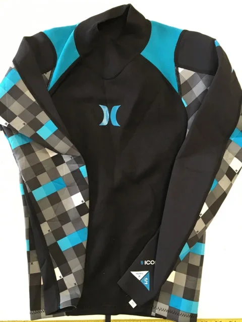Hurley Used Black/Blue/Gray Sr Size Specific XS Wetshirt