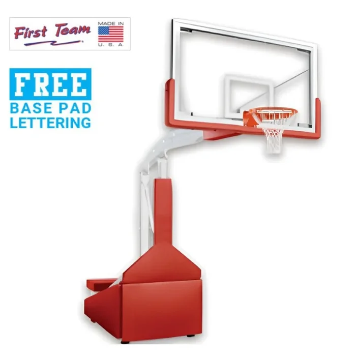 Hurricane Triumph-ST Portable Basketball System 42″ x 72″ Temp. Glass Backboard