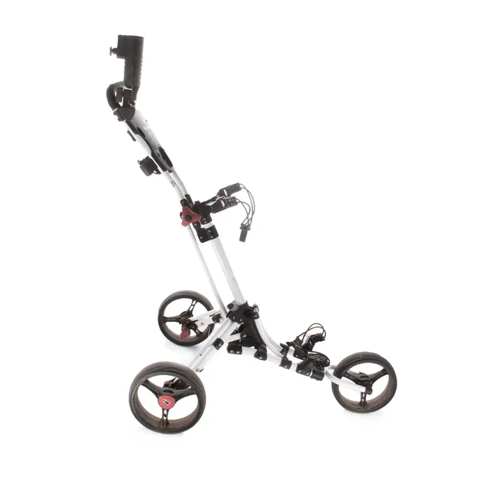 iCart Uno 3-Wheel Push Trolley – White/Red/Black