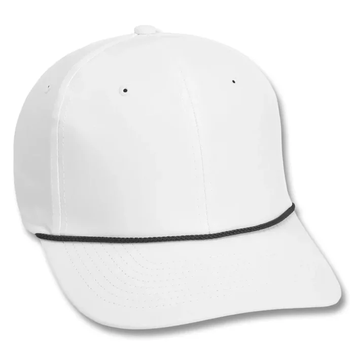 Imperial The Wingman 6-Panel Performance Rope Golf Cap White/Black – 23 Men