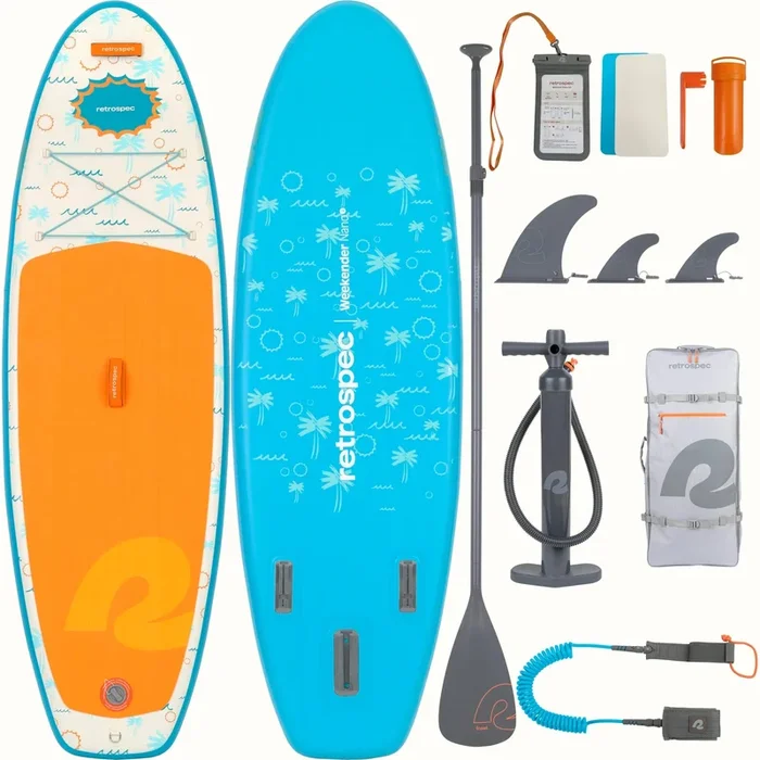 Inflatable Standup Paddleboard iSUP Weekender Nano 8 ft 140 LB New Paddle Board